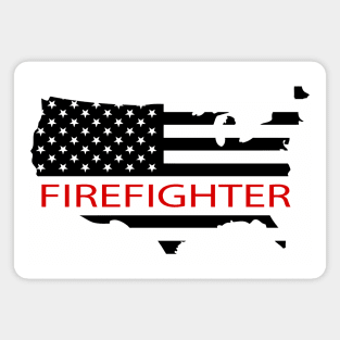 Firefighter Flag Magnet